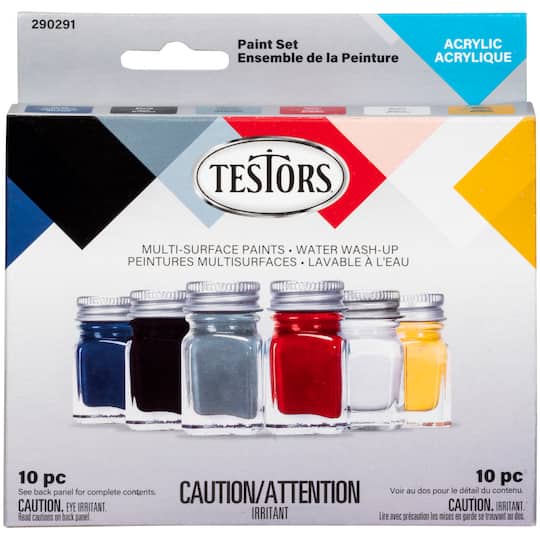 Michaels, Testors® 10-Piece Acrylic Paint Set – Category: Acrylic Craft Paint